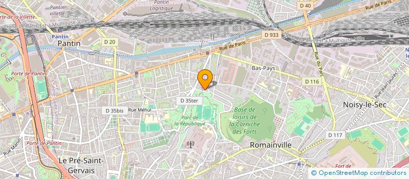 localisation de l'entreprise MADAME MAGALI PARIS à ROMAINVILLE