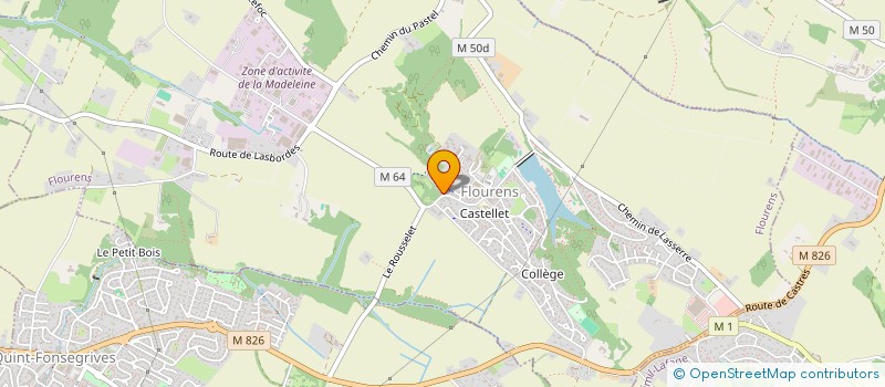 localisation de l'entreprise MADAME MAGALI PASAMON  FLOURENS