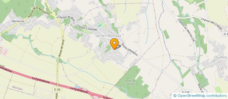 localisation de l'entreprise MADAME MAGALI PAULHAN  SERRES-MORLAAS