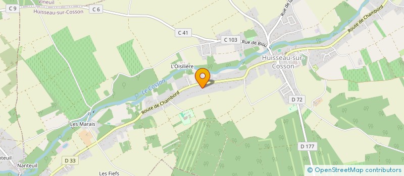 localisation de l'entreprise MADAME MAGALI PEGUET  HUISSEAU-SUR-COSSON