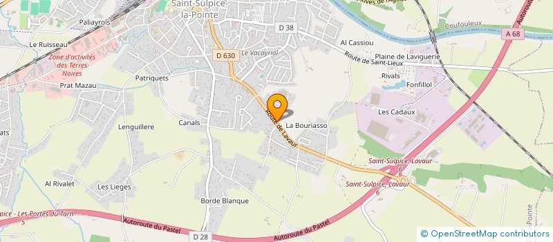 localisation de l'entreprise MADAME MAGALI PELISSIER à SAINT-SULPICE-LA-POINTE