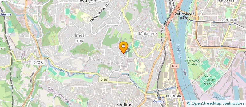 localisation de l'entreprise MADAME MAGALI PEREZ  SAINTE-FOY-LES-LYON