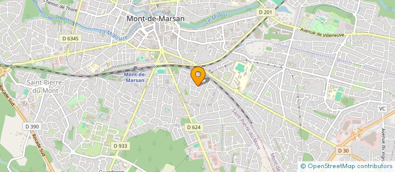 localisation de l'entreprise MADAME MAGALI PERRAUD  MONT-DE-MARSAN