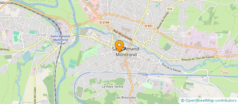 localisation de l'entreprise MADAME MAGALI PERROT à SAINT-AMAND-MONTROND