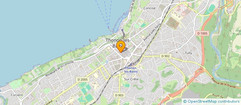 localisation de l'entreprise MADAME MAGALI PERROT à THONON-LES-BAINS