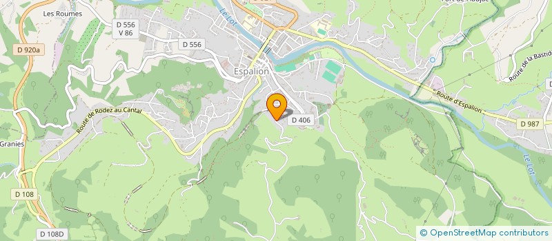 localisation de l'entreprise MADAME MAGALI PERSEC  ESPALION