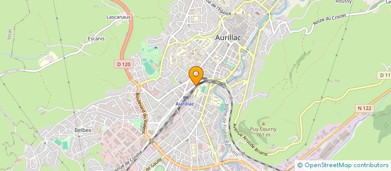 localisation de l'entreprise MADAME MAGALI PEYRONNET à AURILLAC