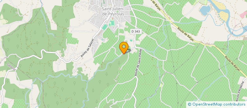 localisation de l'entreprise MADAME MAGALI PEYROUX  SAINT-JULIEN-DE-PEYROLAS