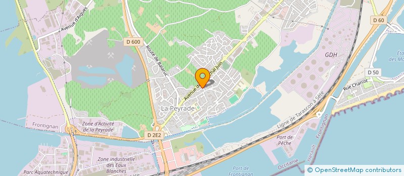 localisation de l'entreprise MADAME MAGALI PHILIPPON à FRONTIGNAN