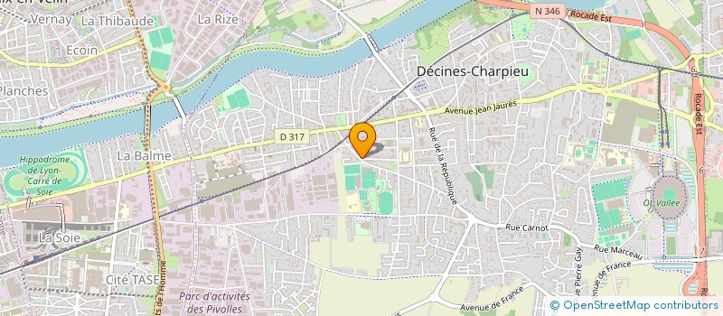 localisation de l'entreprise MADAME MAGALI PIGA  DECINES-CHARPIEU