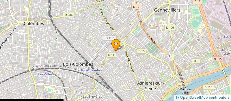 localisation de l'entreprise MADAME MAGALI PLESSIS à BOIS-COLOMBES