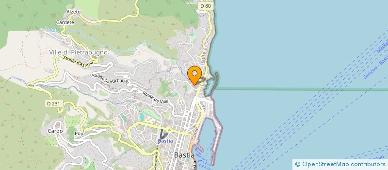localisation de l'entreprise MADAME MAGALI PORTAL à BASTIA