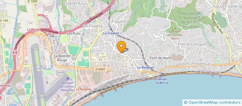 localisation de l'entreprise MADAME MAGALI POUBEAU à CANNES