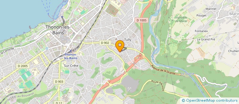 localisation de l'entreprise MADAME MAGALI POULIN à THONON-LES-BAINS