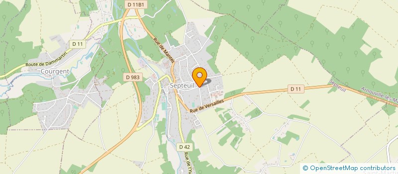 localisation de l'entreprise MADAME MAGALI PRIEUR DE LA COMBLE  SEPTEUIL