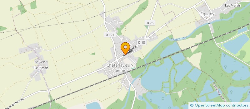 localisation de l'entreprise MADAME MAGALI QUAINNETIER  CHATENAY-SUR-SEINE