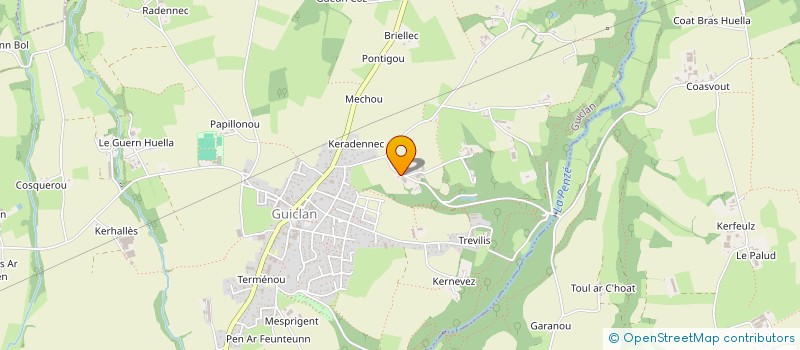localisation de l'entreprise MADAME MAGALI QUEGUINER  GUICLAN