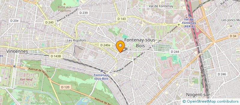 localisation de l'entreprise MADAME MAGALI QUENET à FONTENAY-SOUS-BOIS