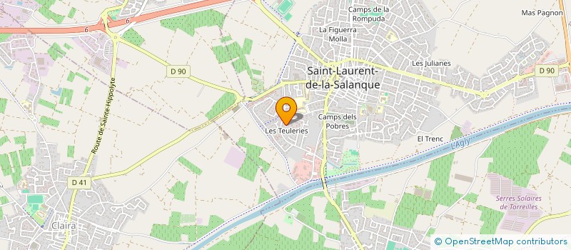 localisation de l'entreprise MADAME MAGALI QUINTIN  SAINT-LAURENT-DE-LA-SALANQUE