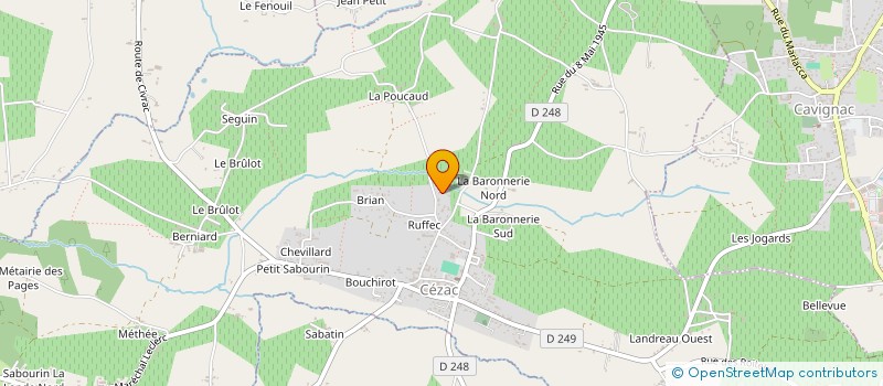 localisation de l'entreprise MADAME MAGALI RAMBEAU  CEZAC