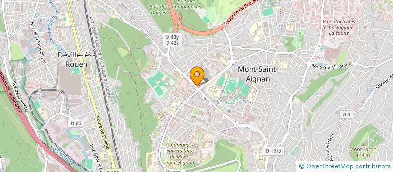 localisation de l'entreprise MADAME MAGALI RAMMELAERE  MONT-SAINT-AIGNAN