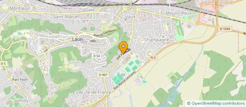 localisation de l'entreprise MADAME MAGALI RAYER à LAON