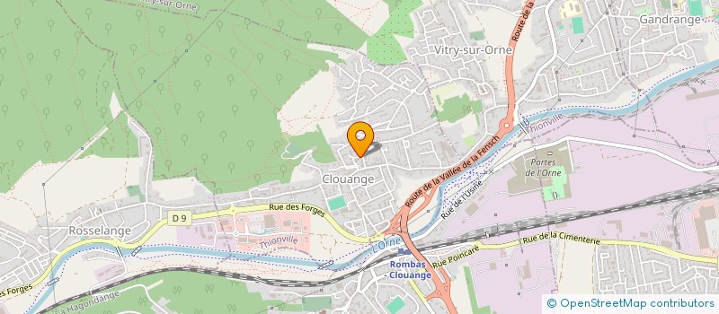 localisation de l'entreprise MADAME MAGALI RAYMOND  CLOUANGE