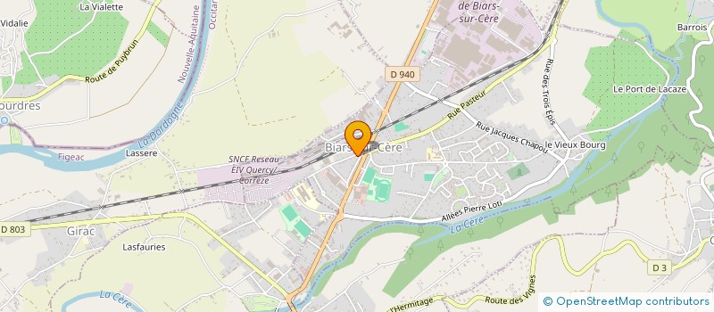 localisation de l'entreprise MADAME MAGALI RAYSSAC  BIARS-SUR-CERE