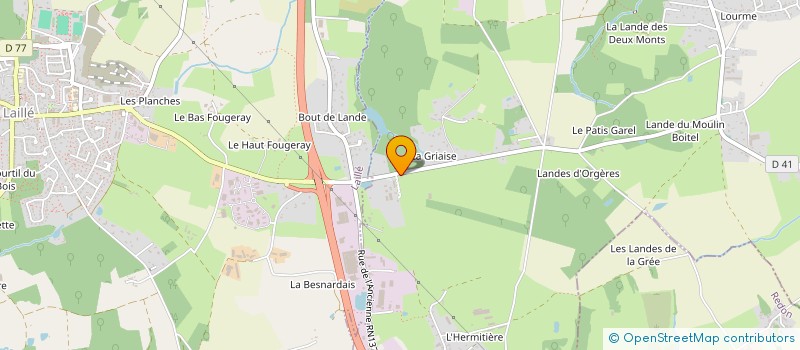 localisation de l'entreprise MADAME MAGALI REGNIER à ORGERES
