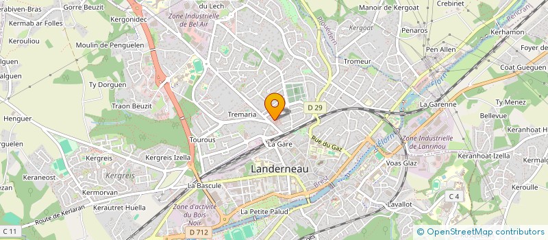 localisation de l'entreprise MADAME MAGALI REMEUR  LANDERNEAU