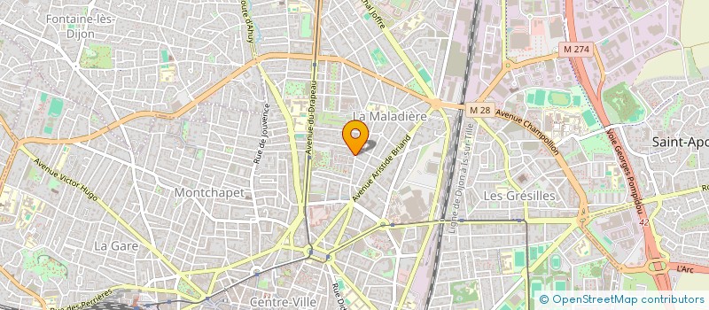 localisation de l'entreprise MADAME MAGALI RICARD  DIJON