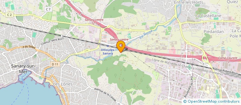 localisation de l'entreprise MADAME MAGALI ROBINEAU à SIX-FOURS-LES-PLAGES