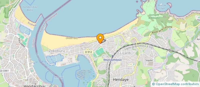 localisation de l'entreprise MADAME MAGALI ROUSSEL  HENDAYE