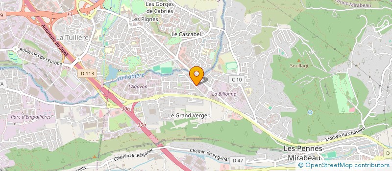 localisation de l'entreprise MADAME MAGALI ROUVIER à LES PENNES-MIRABEAU