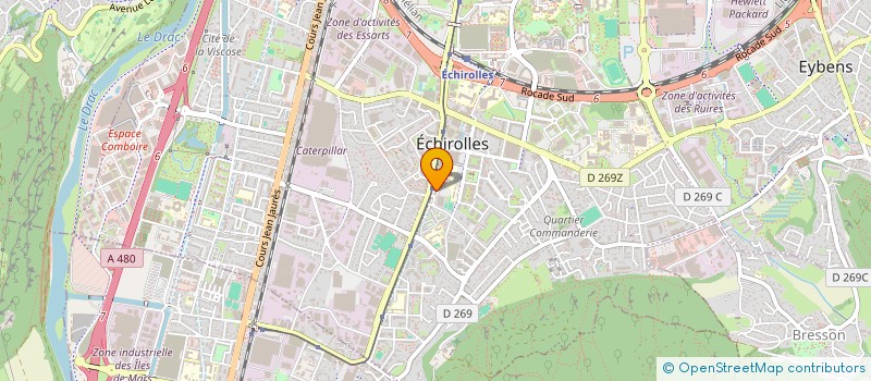 localisation de l'entreprise MADAME MAGALI SALART  ECHIROLLES