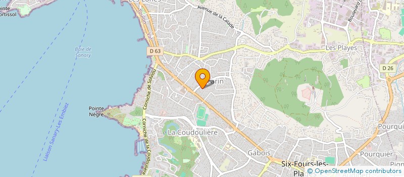 localisation de l'entreprise MADAME MAGALI SANCHEZ à SIX-FOURS-LES-PLAGES