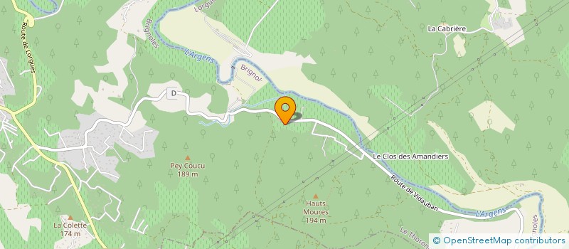 localisation de l'entreprise MADAME MAGALI SAPHORE  LE THORONET