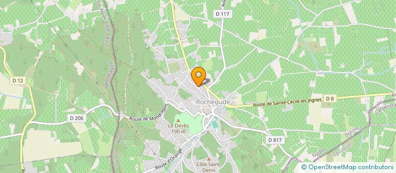 localisation de l'entreprise MADAME MAGALI SARRAIRE  ROCHEGUDE