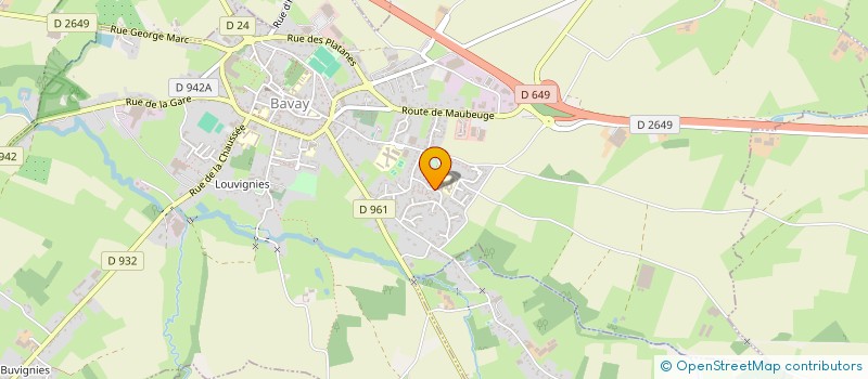 localisation de l'entreprise MADAME MAGALI SAUCEZ  BAVAY