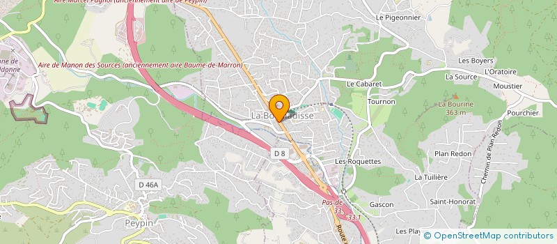 localisation de l'entreprise MADAME MAGALI SCALINGI  LA BOUILLADISSE