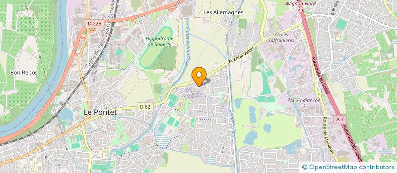 localisation de l'entreprise MADAME MAGALI SCHLEWER  LE PONTET