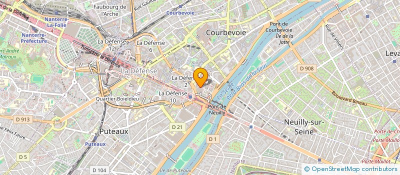 localisation de l'entreprise MADAME MAGALI SERROR à COURBEVOIE