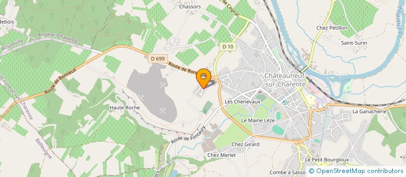 localisation de l'entreprise MADAME MAGALI SIMONET à CHATEAUNEUF-SUR-CHARENTE