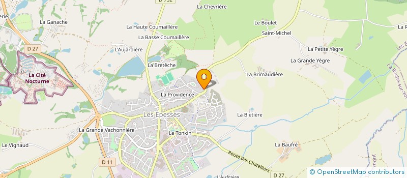 localisation de l'entreprise MADAME MAGALI SOULARD  LES EPESSES