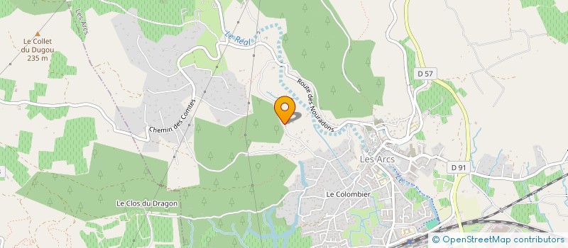 localisation de l'entreprise MADAME MAGALI SOURDEVAL  ROQUEBRUNE-SUR-ARGENS