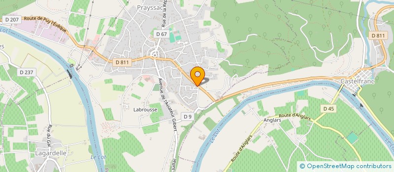 localisation de l'entreprise MADAME MAGALI SPANEVELLO  PRAYSSAC