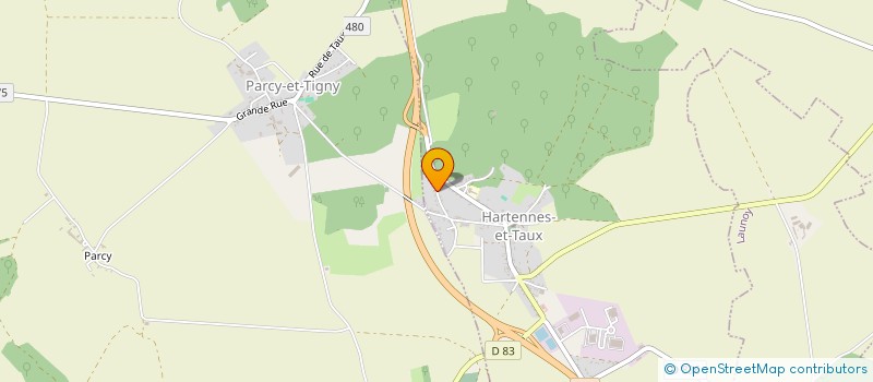 localisation de l'entreprise MADAME MAGALI STRAZZACAPPA  HARTENNES-ET-TAUX