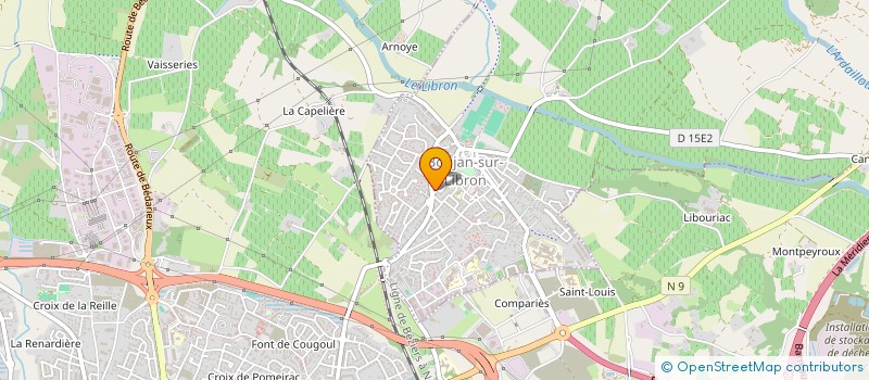 localisation de l'entreprise MADAME MAGALI SUBRA  BOUJAN-SUR-LIBRON