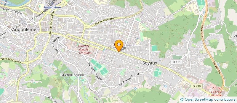 localisation de l'entreprise MADAME MAGALI TESTAUD à SOYAUX