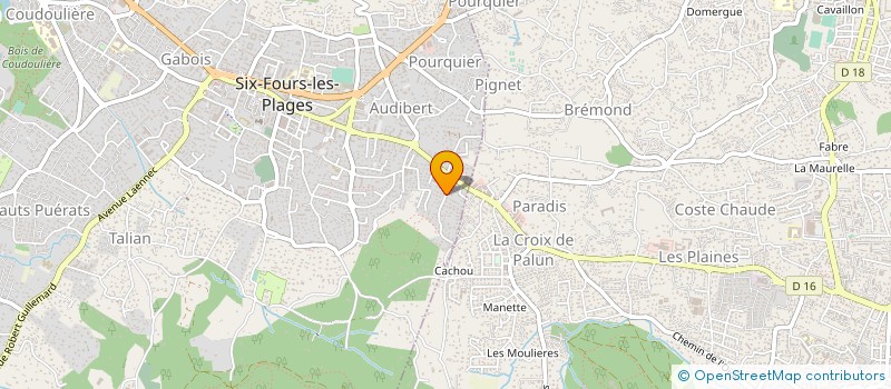 localisation de l'entreprise MADAME MAGALI THIBEAU à SIX-FOURS-LES-PLAGES